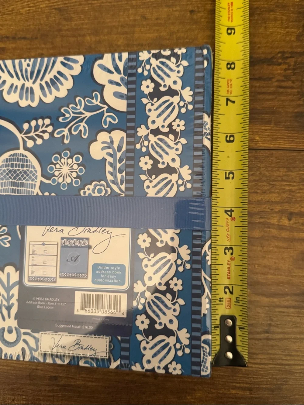 Vera Bradley Blue Lagoon Binder Style Address Book Retired Floral Organizer